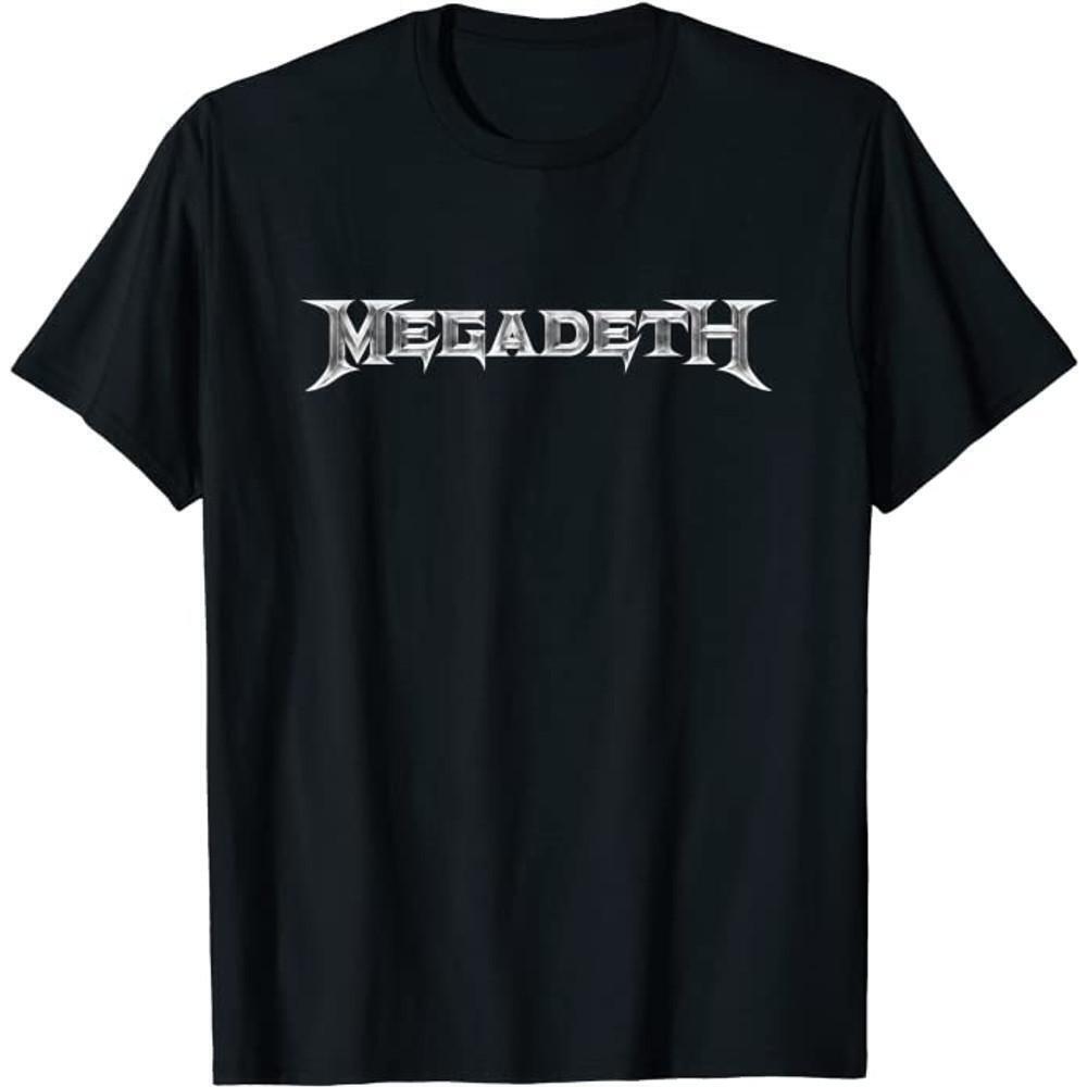 Megadeth Silver Logo T Shirt Black